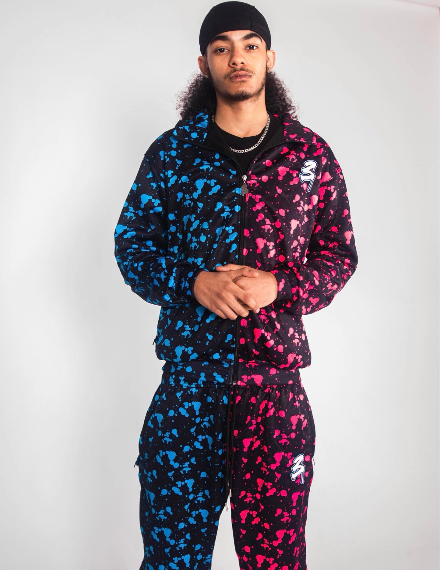 3SAUCE’s Sauc3 Splash Black Tracksuit