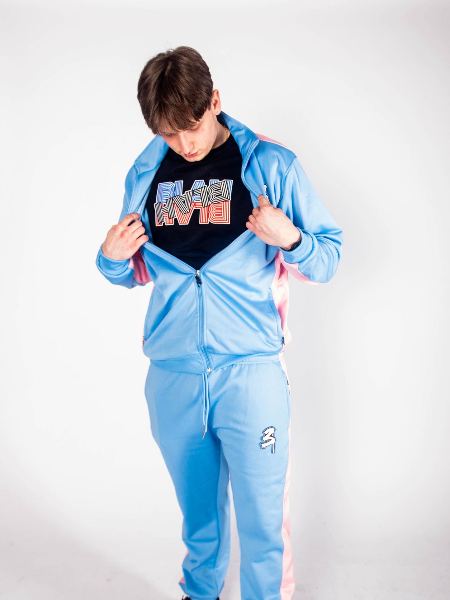 3SAUCE’s bubbl3gum blu3 tracksuit