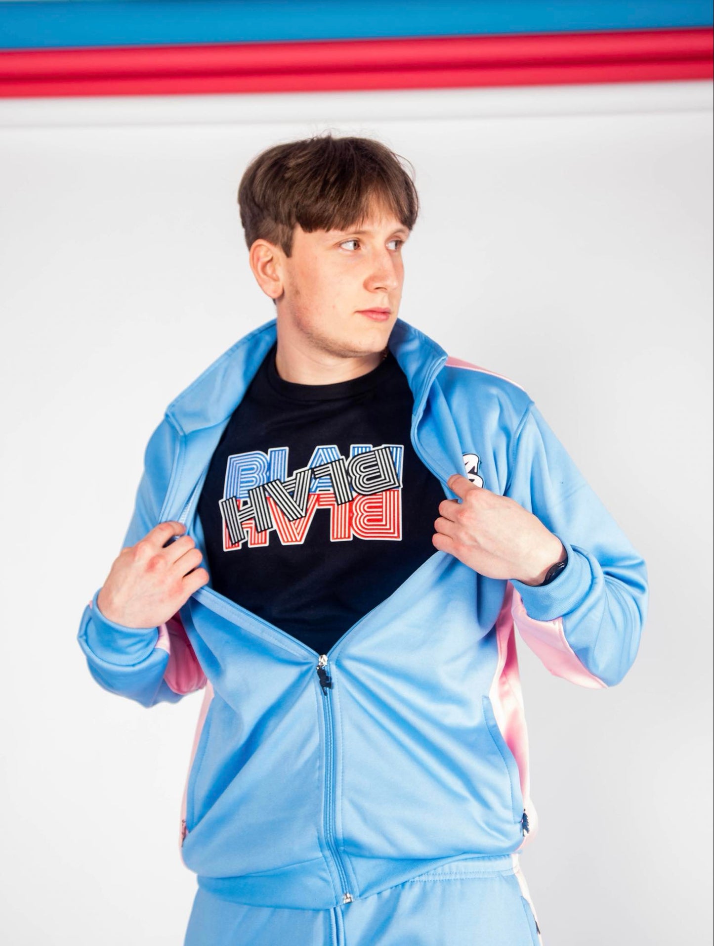 3SAUCE’s bubbl3gum blu3 tracksuit