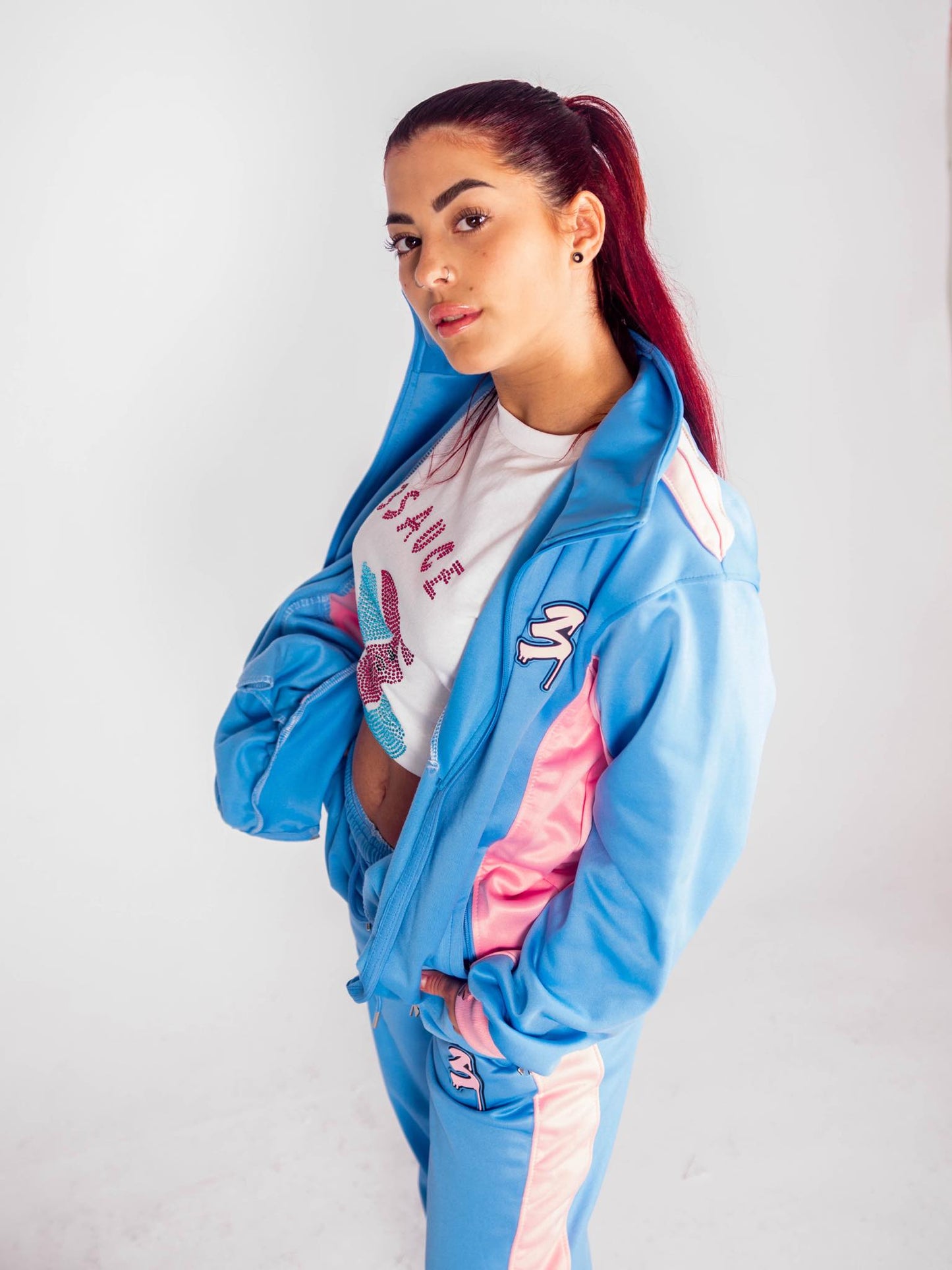 3SAUCE’s bubbl3gum blu3 tracksuit