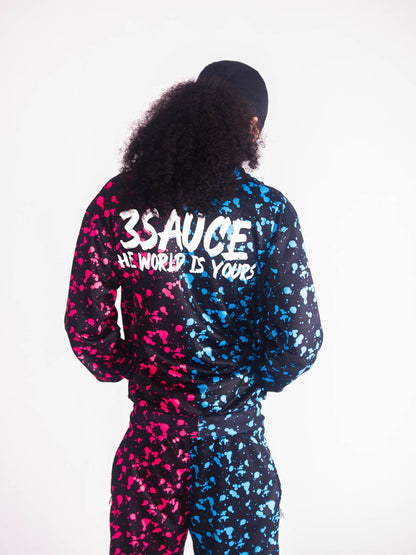 Sauc3 Splash Black Tracksuit